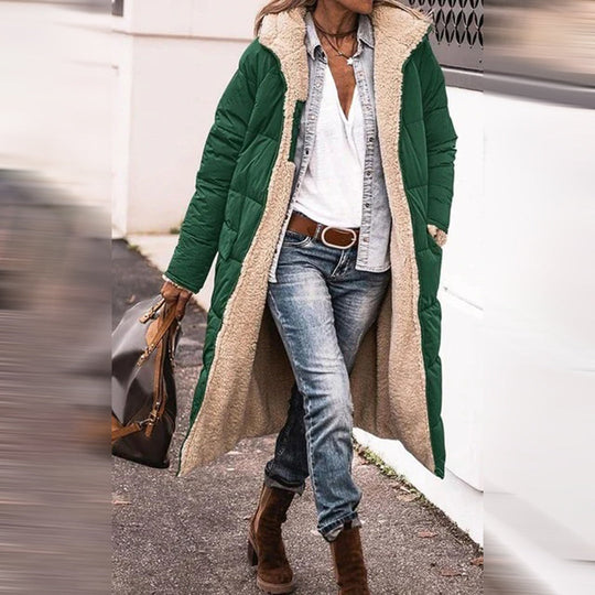 R&B | Lang mit Kapuze für Damen Ideal für Den Winter