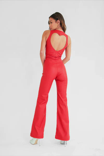 R&B | Hollywood Herz Ausschnitt Bodycon Jumpsuit – Stilvoll und Figurschmeichelnd