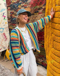 R&B | Stilvolle Bunte Strickjacke