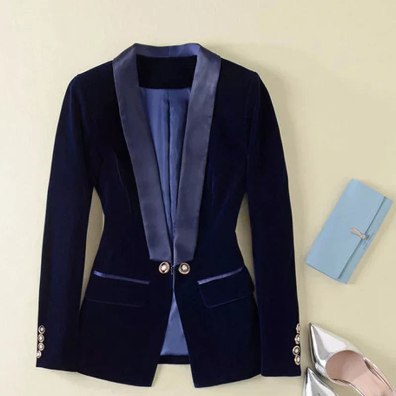 R&B | Satin Velvet Blazer
