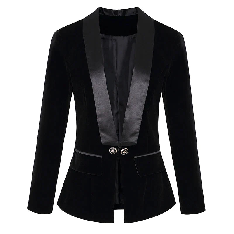 R&B | Satin Velvet Blazer