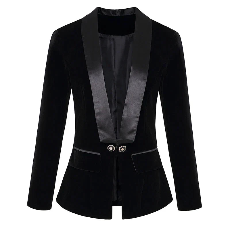 R&B | Satin Velvet Blazer