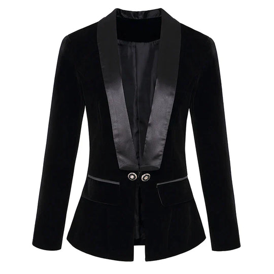 R&B | Satin Velvet Blazer