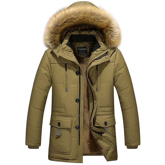 R&B | Winterjacke - Damen Parka mit Kapuze und Kunstfell