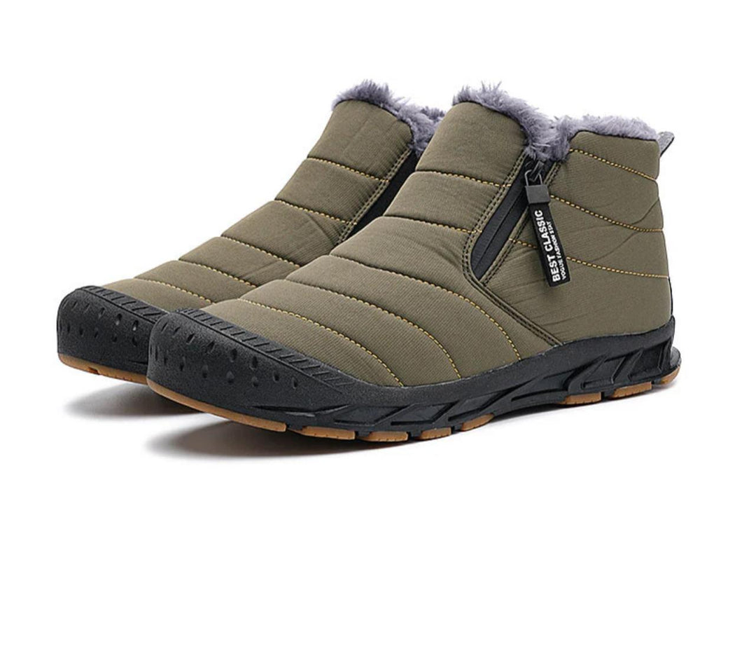 R&B | Damen Warme Winter Kunstfell, Gefüttert mit Wasserdichten Outdoor Schnee Stiefeln