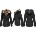 R&B | Gesteppter Wintermantel für Damen mit Fellkragen