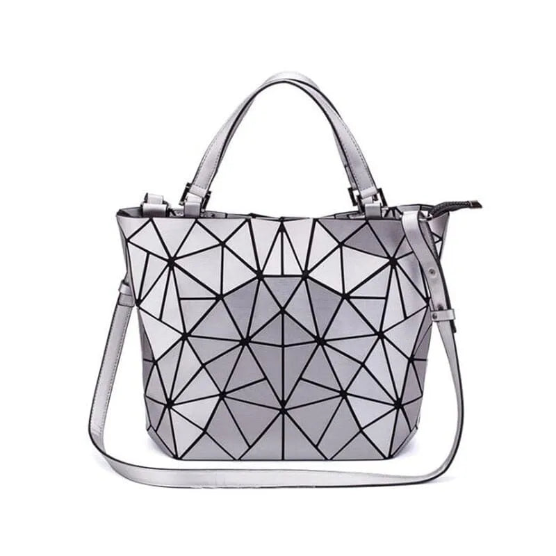 R&B | Tasche Geometrisches Muster Blau Funktional für Die Moderne Frau