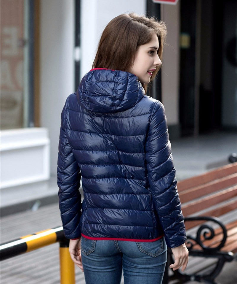R&B | Stylische Wendbare Damen Daunenjacke