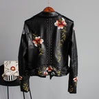 R&B | Bikerjacke mit Stickerei Pu-leder Elegant, Einzigartig