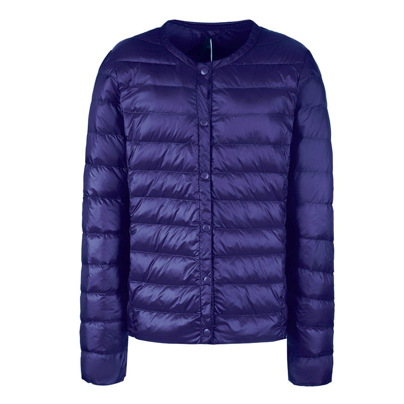 R&B | Daunenjacke ohne Kragen "Elegance Essential"
