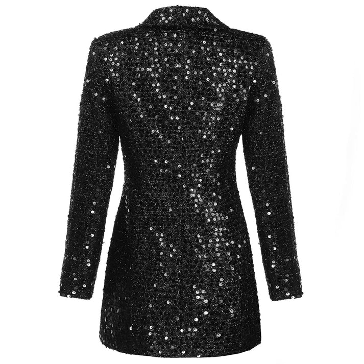 Blazerkleid mit Glitzer