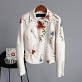 R&B | Bikerjacke mit Stickerei Pu-leder Elegant, Einzigartig