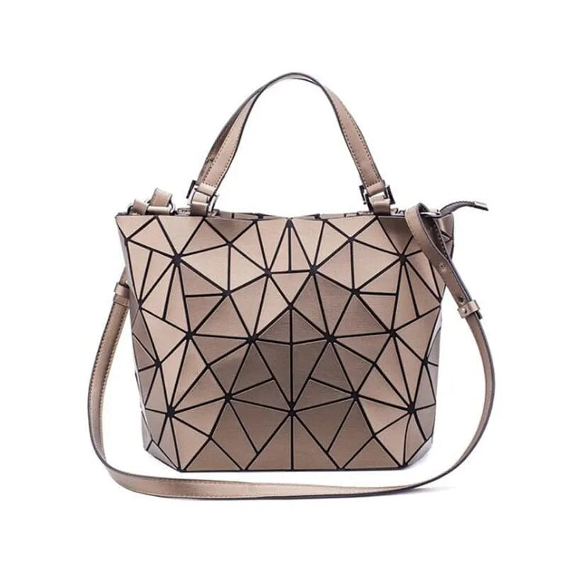 R&B | Tasche Geometrisches Muster Blau Funktional für Die Moderne Frau