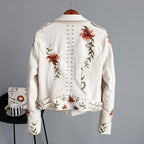 R&B | Bikerjacke mit Stickerei Pu-leder Elegant, Einzigartig