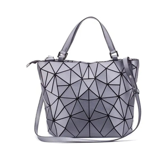 R&B | Tasche Geometrisches Muster Blau Funktional für Die Moderne Frau