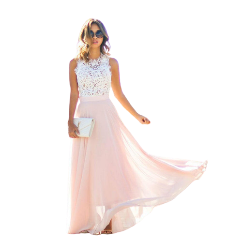 R&B | Maxi-Spitzenkleid Im Brautstil Acorina