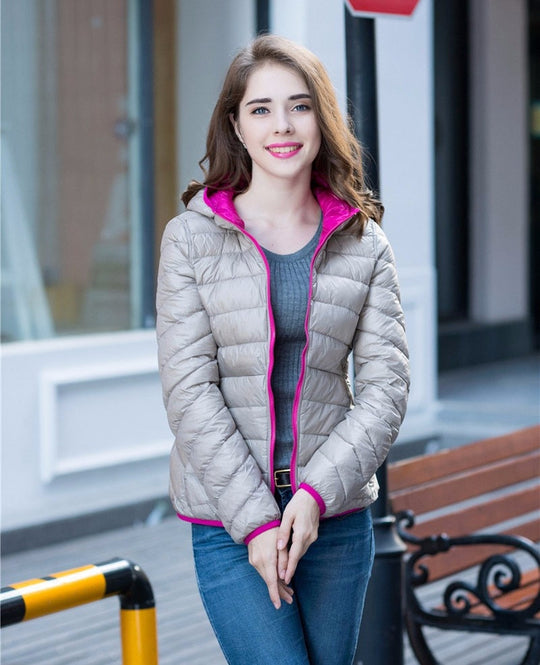 R&B | Stylische Wendbare Damen Daunenjacke
