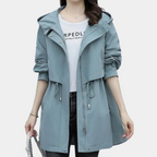 R&B | Warme Kapuzenjacke mit Schnürung für Damen im Herbst