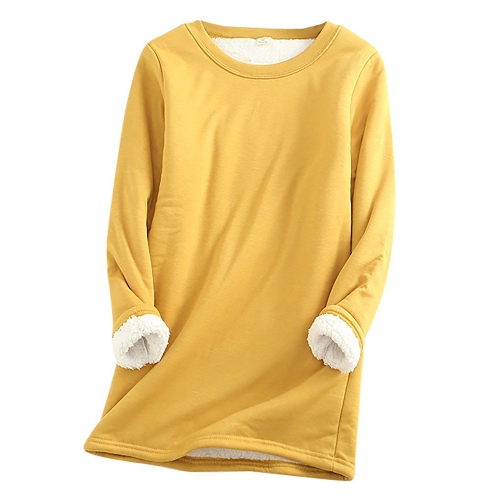 R&B | Weicher Pullover mit Fleece-futter Warm und Bequem Perfekt für Heimeligkeit