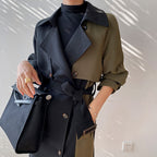 R&B | Schicker marineblauer und olivfarbener Trenchcoat