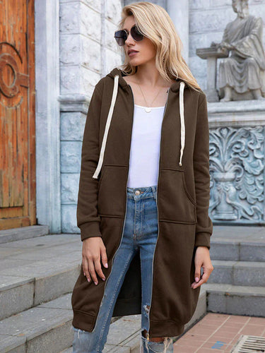 R&B | Schicke lange Sweatshirtjacke