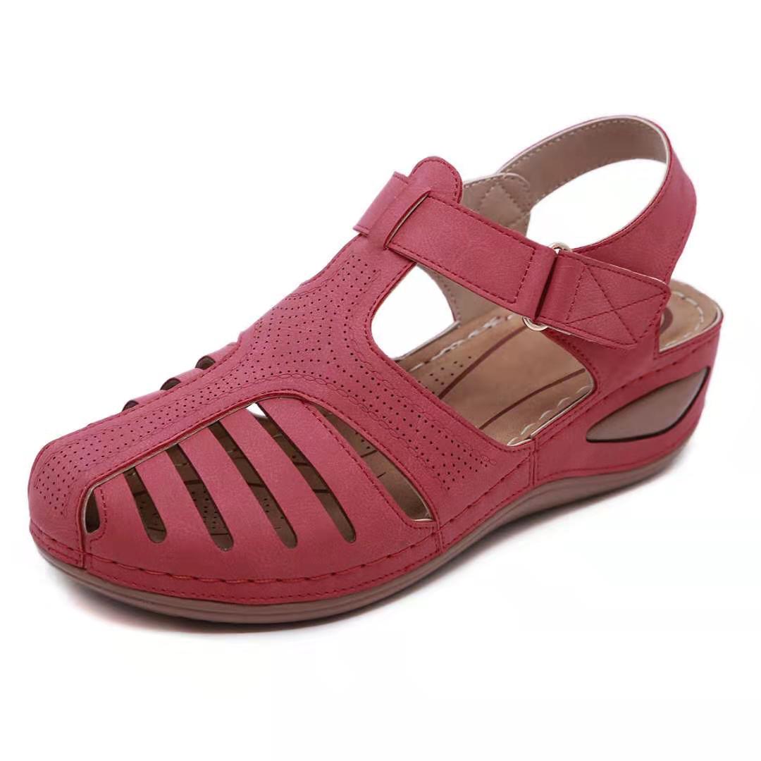 Leder Retro Orthopädische Sandalen R&B