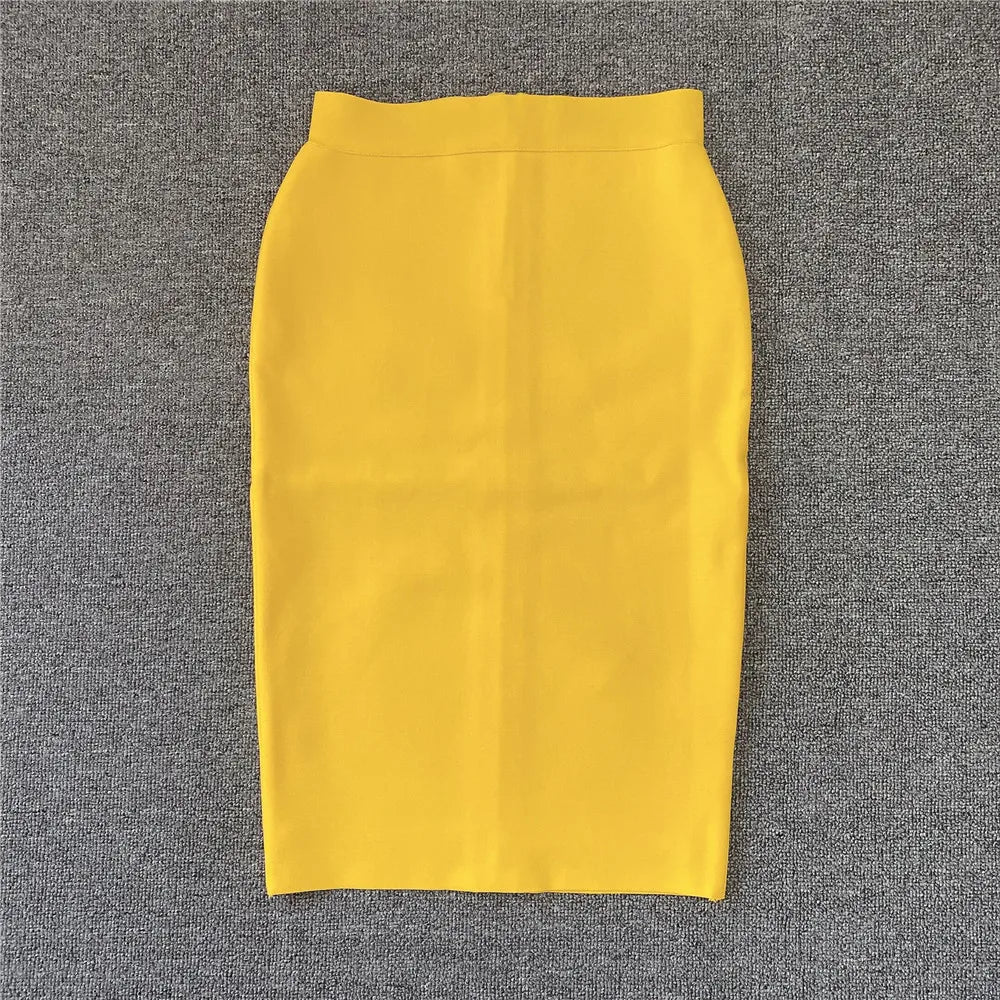 R&B | Frauen Neue Rayon Bandage Rock Elegante Bleistiftrock Berühmte Sexy Club Party Kleidung Vintage Vestios