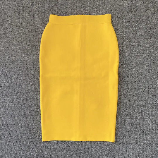 R&B | Frauen Neue Rayon Bandage Rock Elegante Bleistiftrock Berühmte Sexy Club Party Kleidung Vintage Vestios