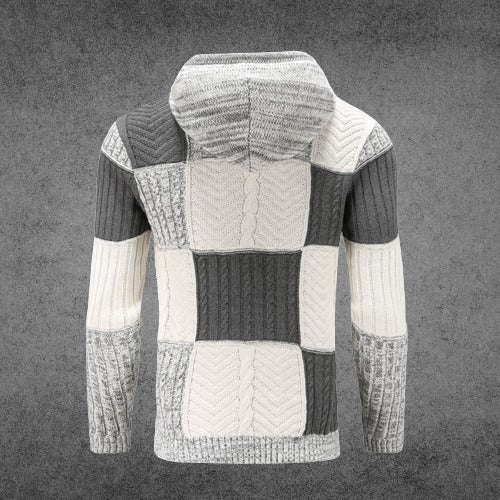 R&B | Patchwork Hoodie Baumwollmischung Einzigartiges und Bequemes Design