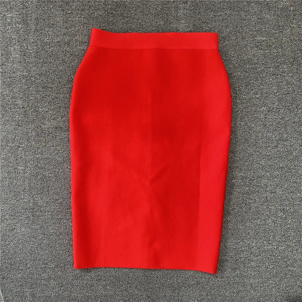 R&B | Frauen Neue Rayon Bandage Rock Elegante Bleistiftrock Berühmte Sexy Club Party Kleidung Vintage Vestios