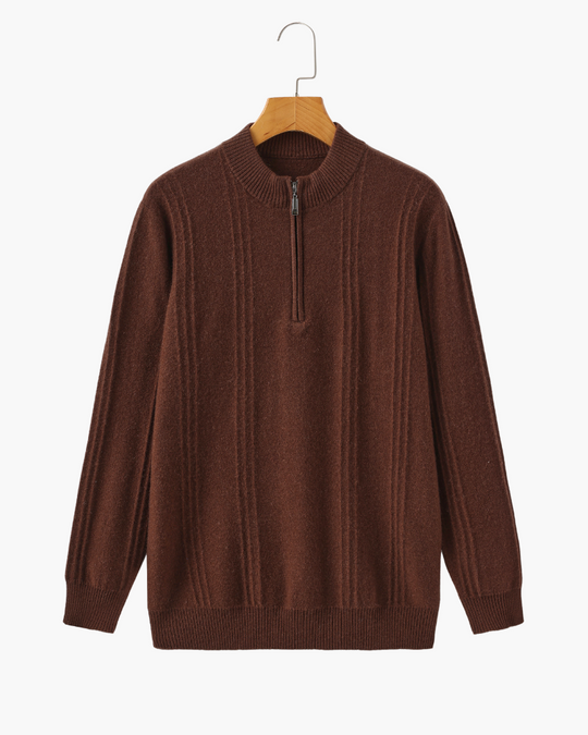 R&B | Reißverschluss Pullover Aus Wolle
