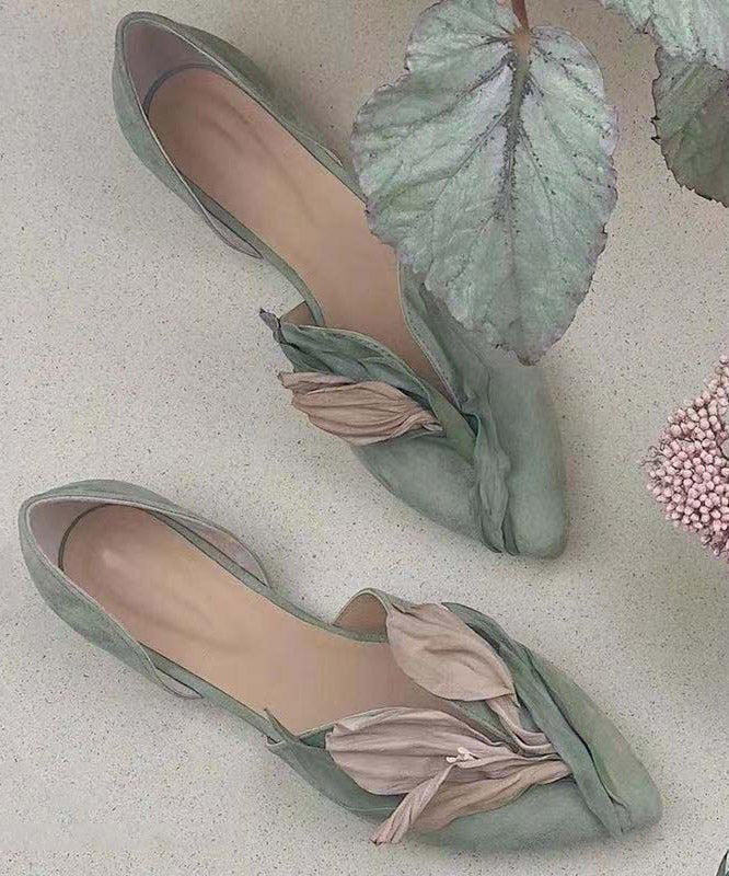 Handgemachte Spitzenballerinas mit Rosenblüten - Odette R&B