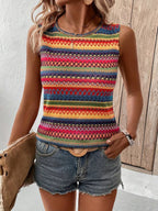 R&B | Bunt gestreiftes Tanktop