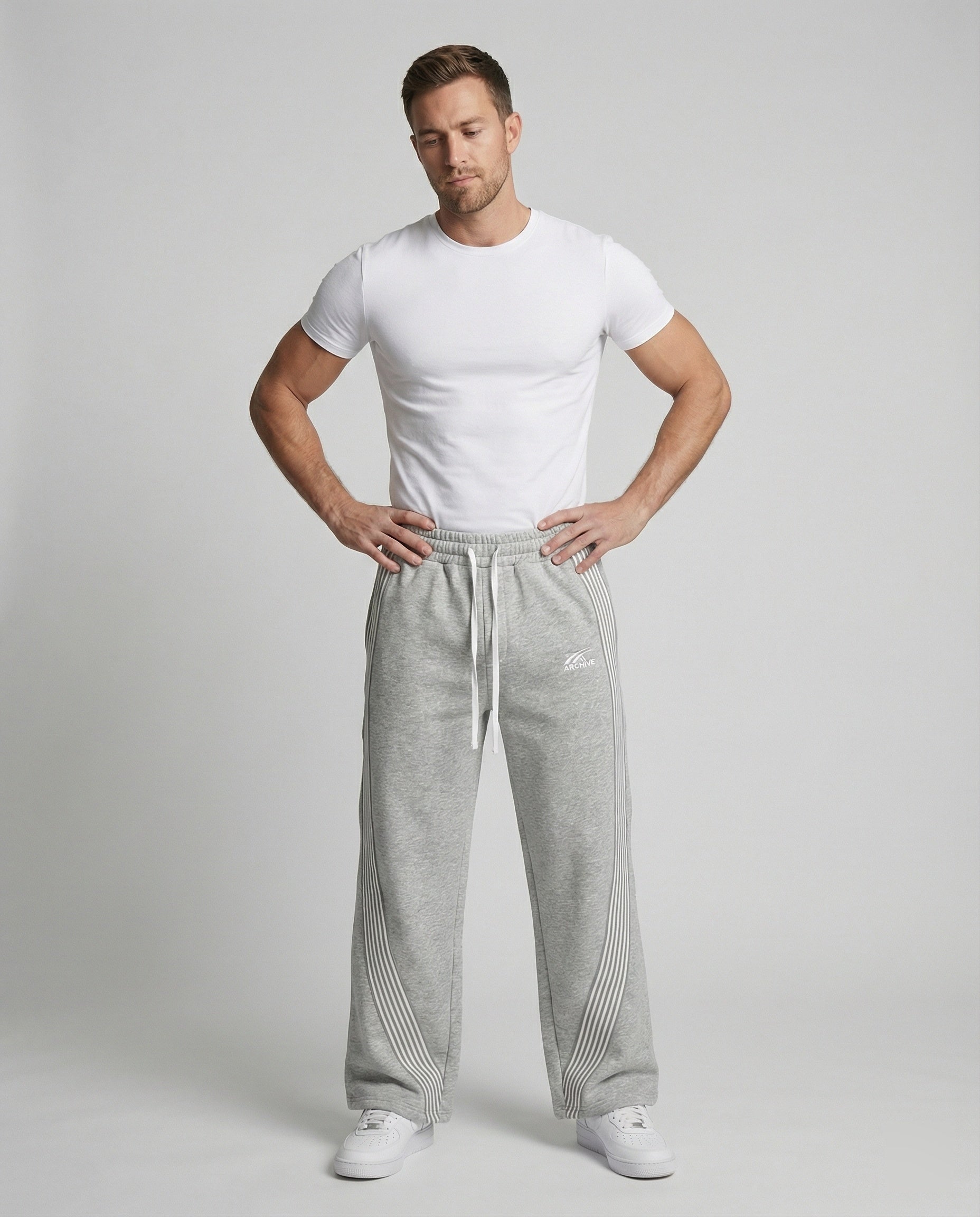 R&B | Herren Jogginghose mit Streifen