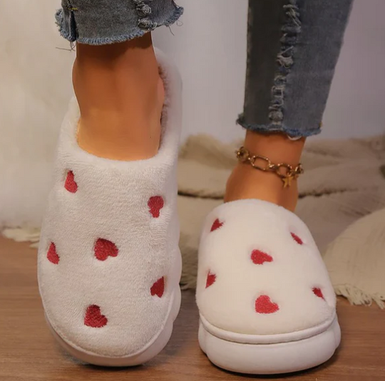 Herz Hausschuhe | Warm | Winter | Hausschuhe | Damenschuhe R&B