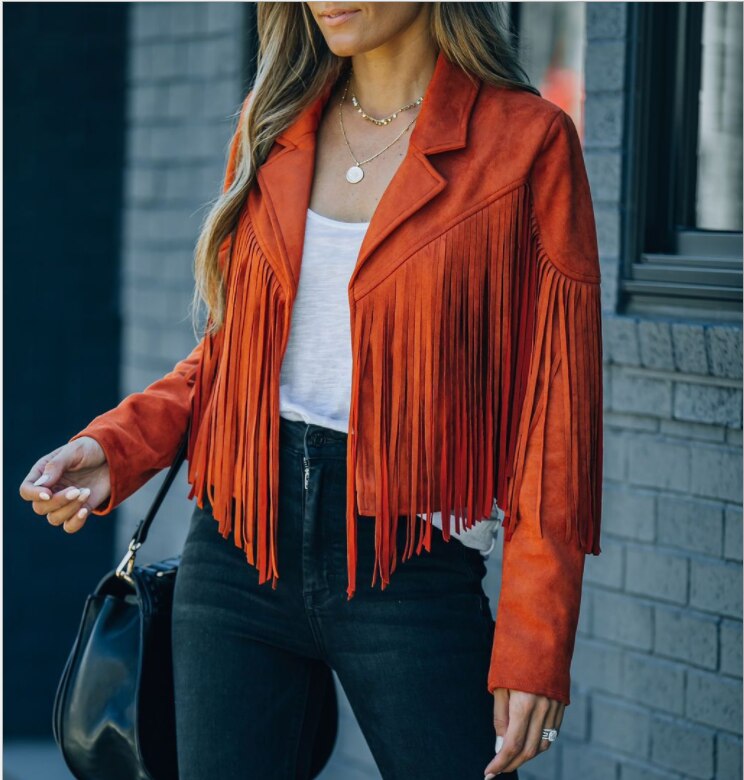 R&B | Retro Chic Jacke mit Fransen