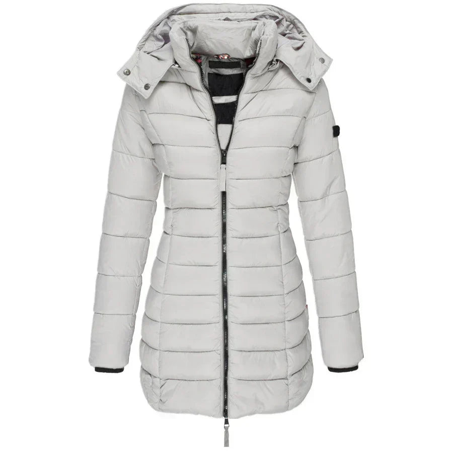 R&B | Wattierte Winterjacke mit Kapuze