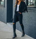 R&B | Widerstandsfähige Schwarze Lederjacke