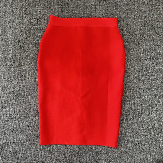 R&B | Frauen Neue Rayon Bandage Rock Elegante Bleistiftrock Berühmte Sexy Club Party Kleidung Vintage Vestios