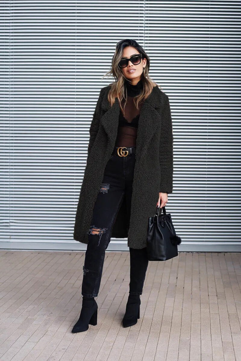 R&B | Lange Fleecejacke Winter