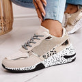 Schnürschuhe mit Leopardenmuster R&B