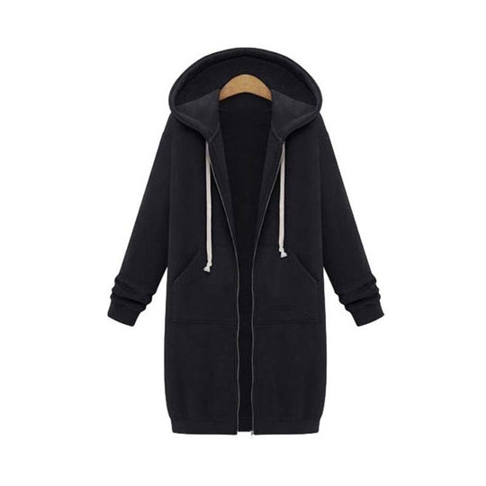 R&B | Chic lange Sweatshirtjacke