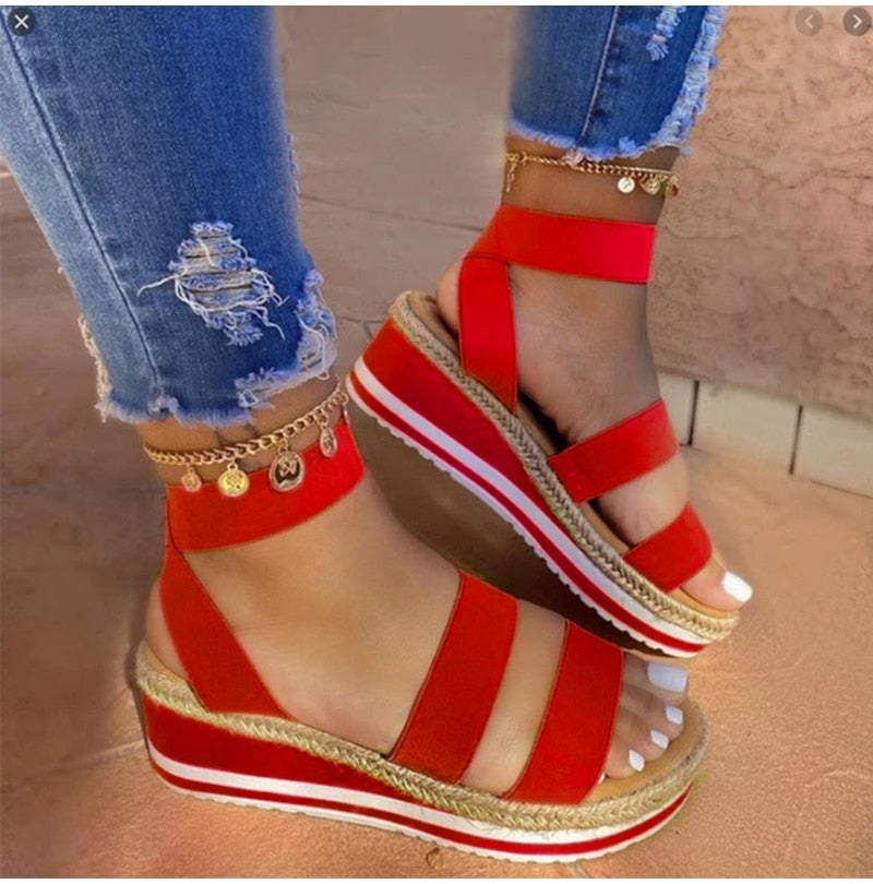 Strap Cross Frauen Sandalen R&B