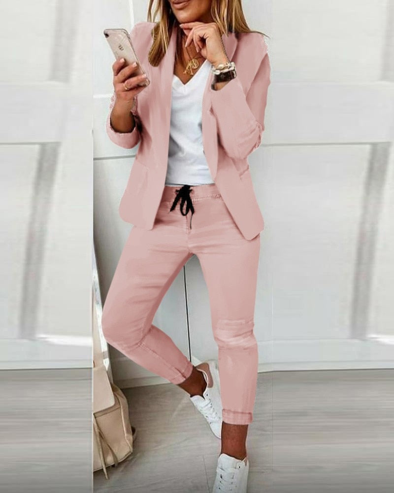 Xyla️ | Elegantes Blazer-Set [Blazer+Hose]