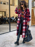 R&B | Flanell Karotrenchcoat