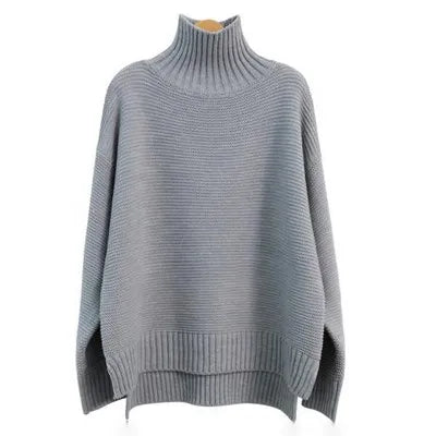 R&B | Oversized Rollkragenpullover Gestricktes Polyester Komfort und Eleganz