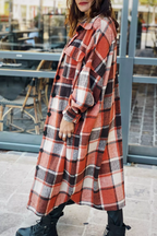 R&B | Flanell Karotrenchcoat