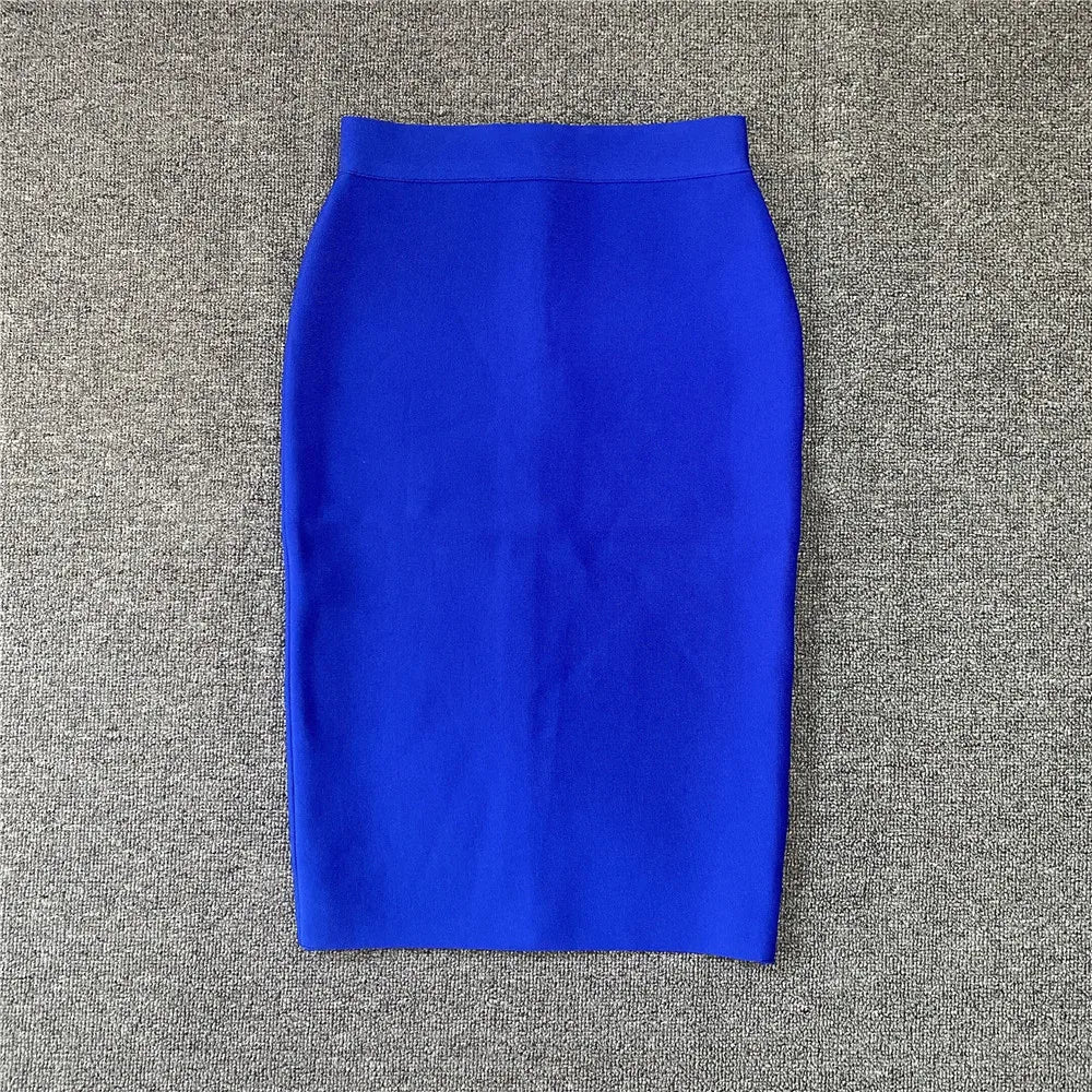 R&B | Frauen Neue Rayon Bandage Rock Elegante Bleistiftrock Berühmte Sexy Club Party Kleidung Vintage Vestios