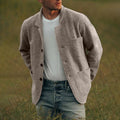 R&B | Digan Stilvoller Wollcardigan mit Knopfverschluss für Männer