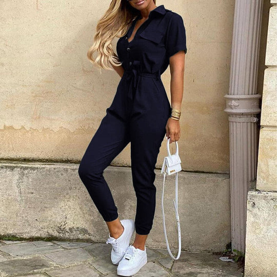 R&B | Stilvolles Colbelte Jumpsuit